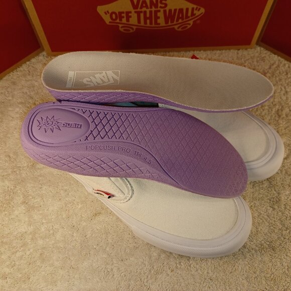 Vans Men's 4.5/Women's 6 Slip-On Pro White Canvas - Picture 6 of 12